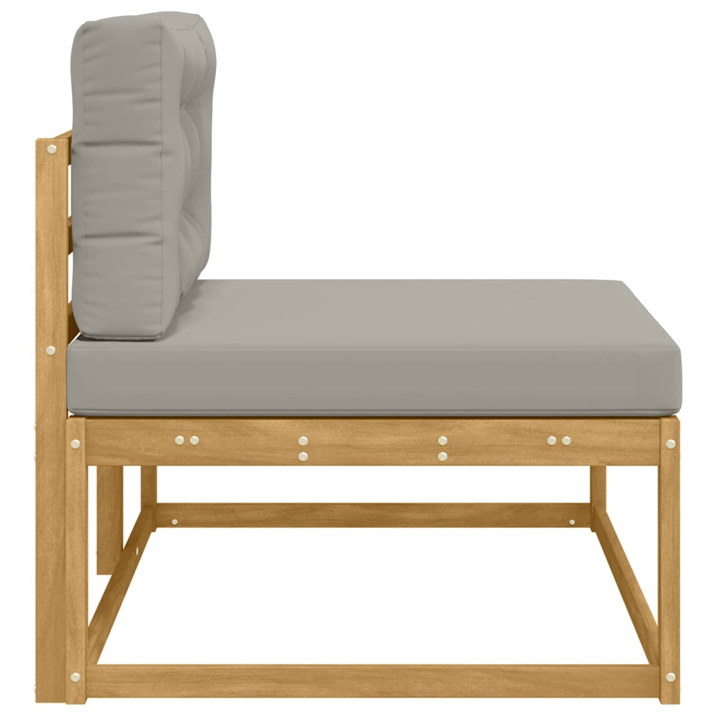 Venkovní Koncová Pohovka Bílá 115 X 83 X 73 Cm Polyester