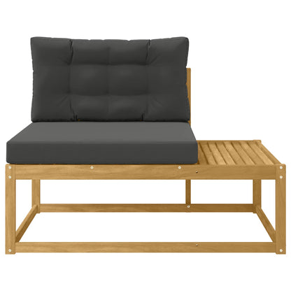 Venkovní Koncová Pohovka Bílá 115 X 83 X 73 Cm Polyester