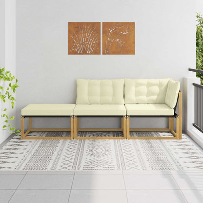 Rohová Pohovka S Polštářem Bílá 241,5 X 83 X 73 Cm