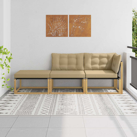 Rohová Pohovka S Polštářem Bílá 241,5 X 83 X 73 Cm