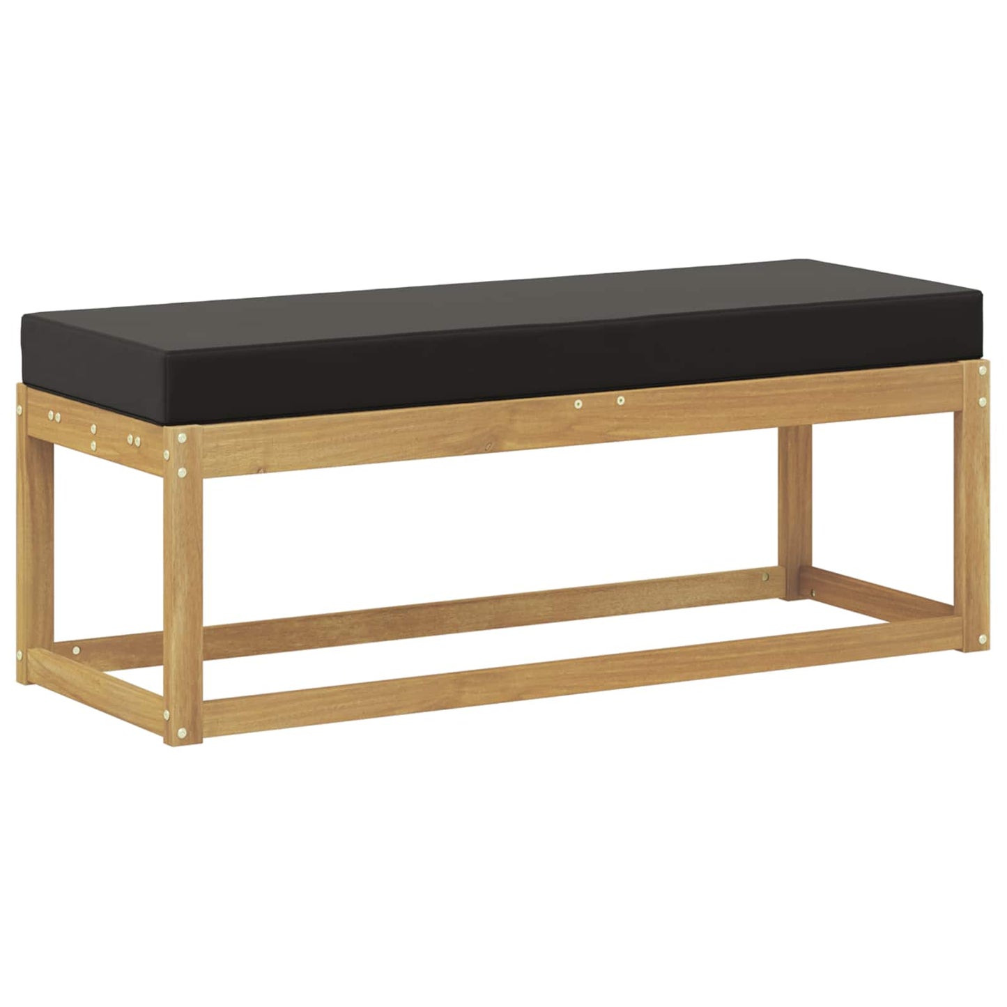 Outdoorový Stoličkový Benč S Polštářem Bílá 115 X 43 X 45 Cm