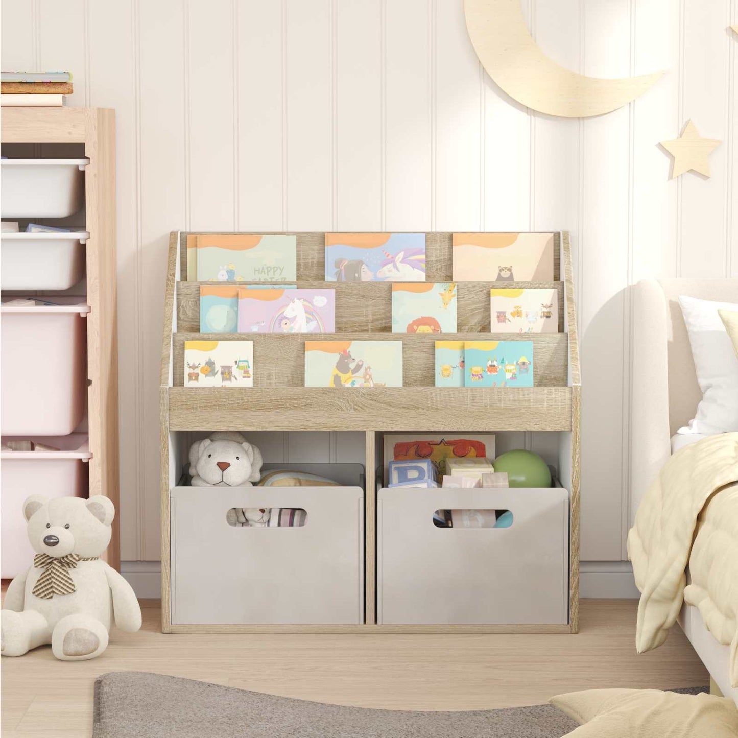 Dětský Regál Sonoma Dub 72,5 X 29,5 X 69 Cm Kompozitní Dřevo