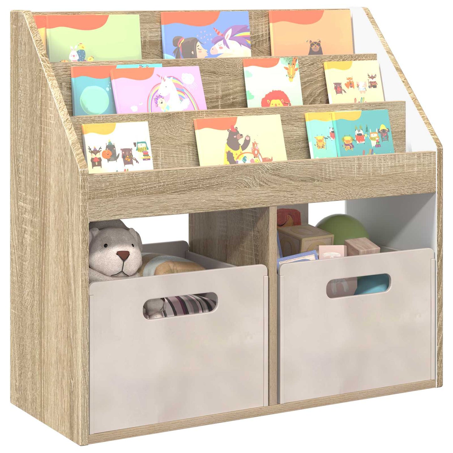 Dětský Regál Sonoma Dub 72,5 X 29,5 X 69 Cm Kompozitní Dřevo