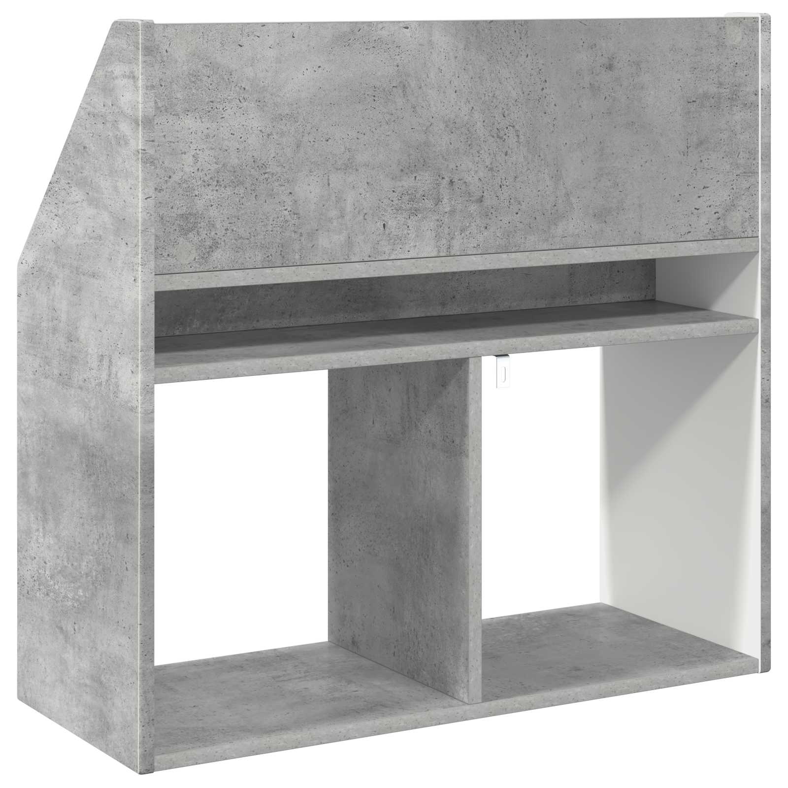 Dětský Regál Betonově Šedá 72,5 X 29,5 X 69 Cm Kompozitní Dřevo