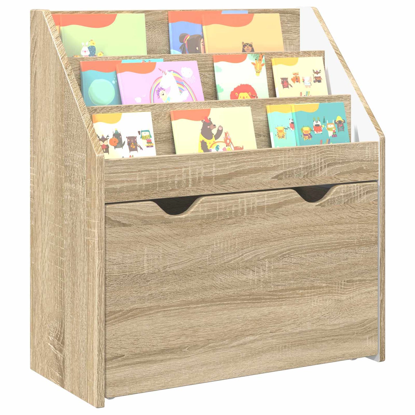 Dětský Regál Sonoma Dub 60 X 29,5 X 69 Cm Kompozitní Dřevo