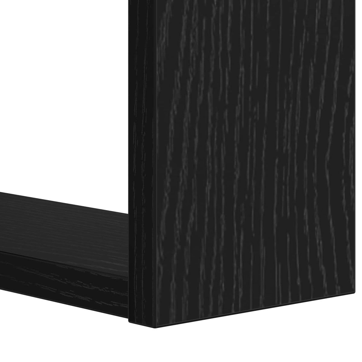 Knihovna 2 Úrovní 52 X 25 X 71,5 Cm Kompozitní Dřevo Černý Dub