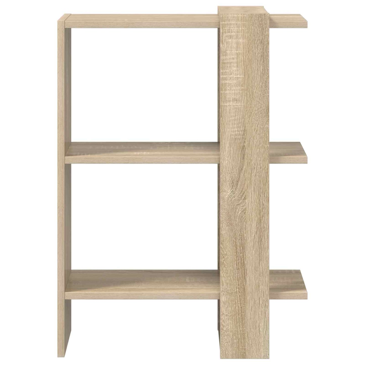 Knihovna 2 Úrovní 52 X 25 X 71,5 Cm Kompozitní Dřevo Sonoma Dub