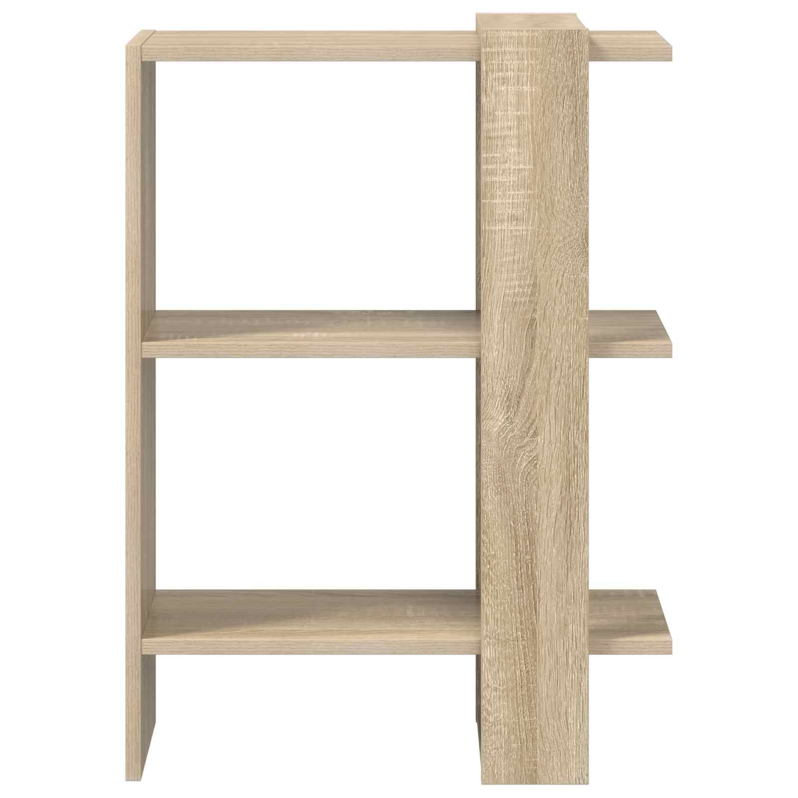 Knihovna 2 Úrovní 52 X 25 X 71,5 Cm Kompozitní Dřevo Sonoma Dub