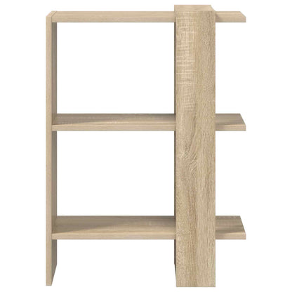 Knihovna 2 Úrovní 52 X 25 X 71,5 Cm Kompozitní Dřevo Sonoma Dub