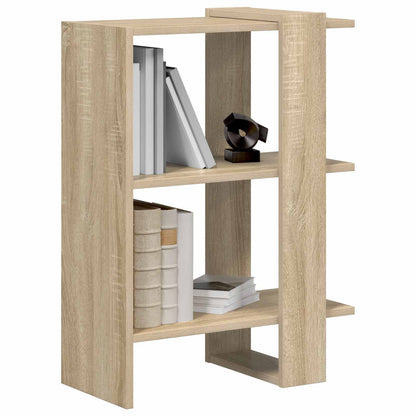 Knihovna 2 Úrovní 52 X 25 X 71,5 Cm Kompozitní Dřevo Sonoma Dub