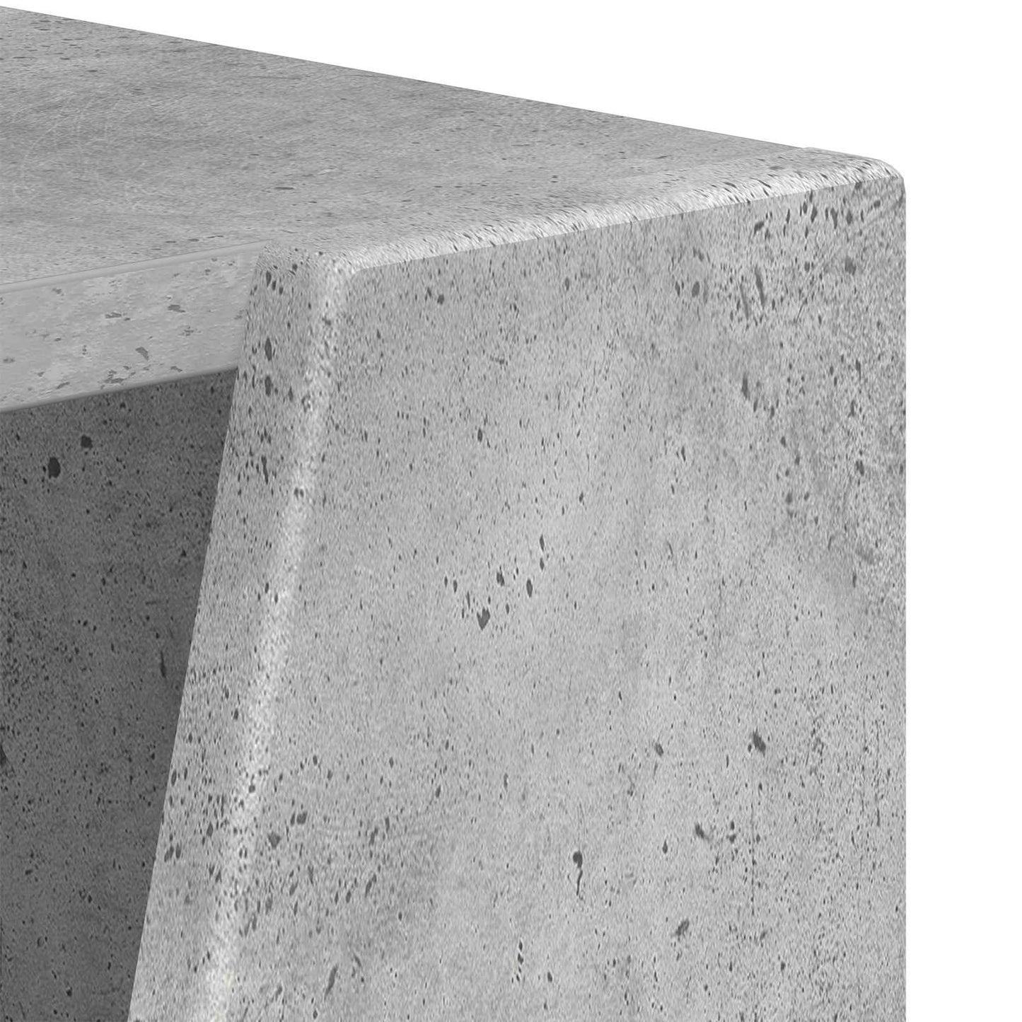 Boční Police 33 X 32 X 70,5 Cm Kompozitní Dřevo Betonově Šedá