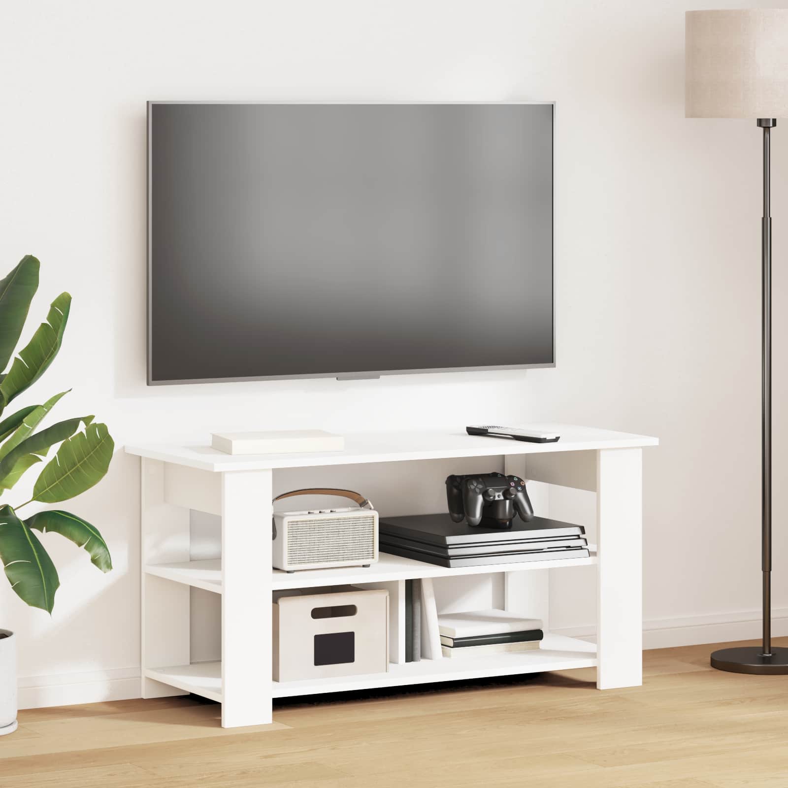 Stojan Na Tv Bílá 100 X 40 X 50 Cm