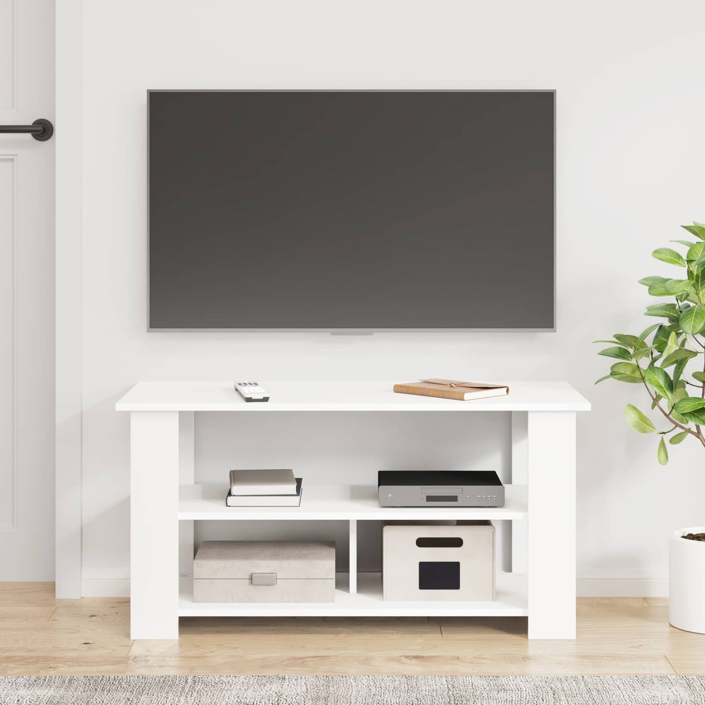 Stojan Na Tv Bílá 100 X 40 X 50 Cm