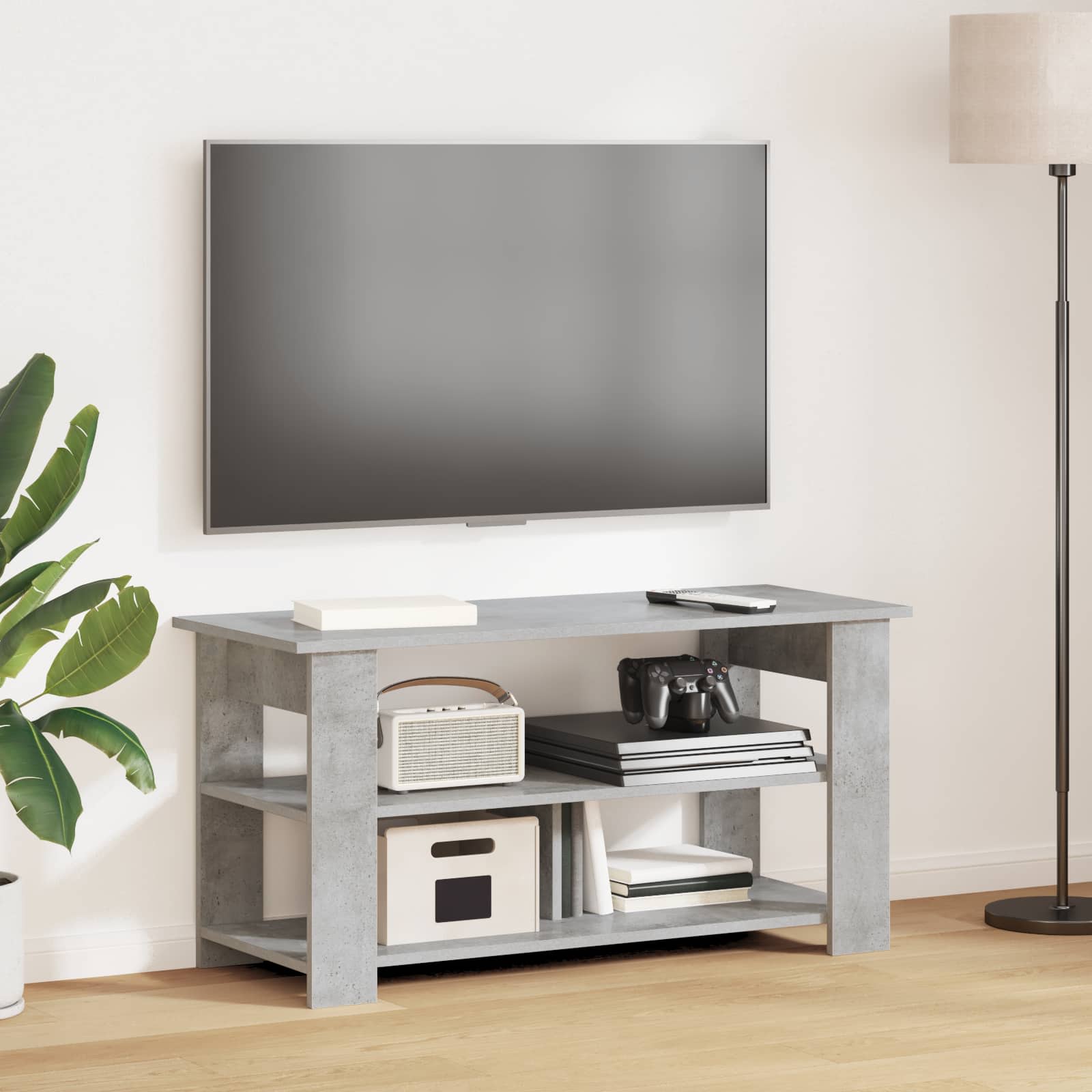 Stojan Na Tv Betonově Šedá 100 X 40 X 50 Cm