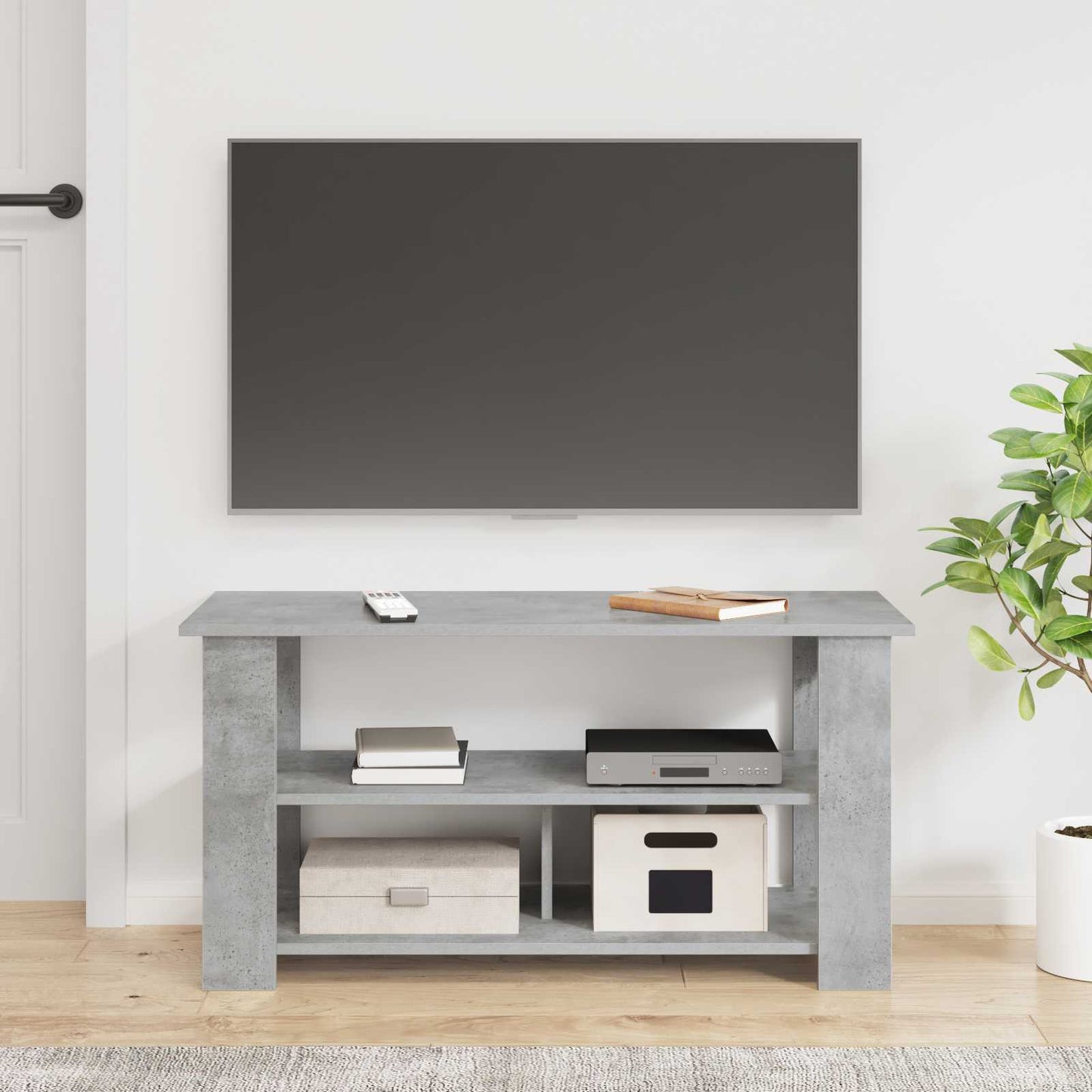 Stojan Na Tv Betonově Šedá 100 X 40 X 50 Cm