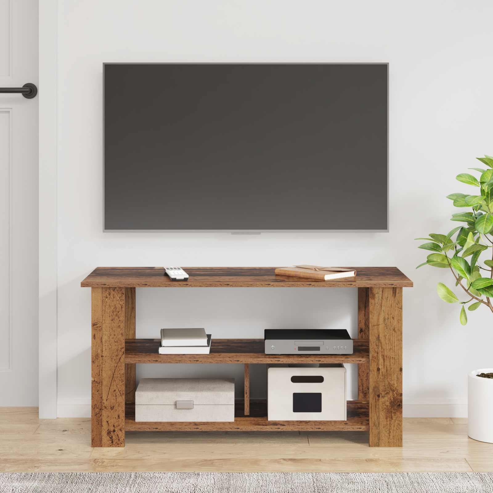 Stojan Na Tv Staré Dřevo 100 X 40 X 50 Cm