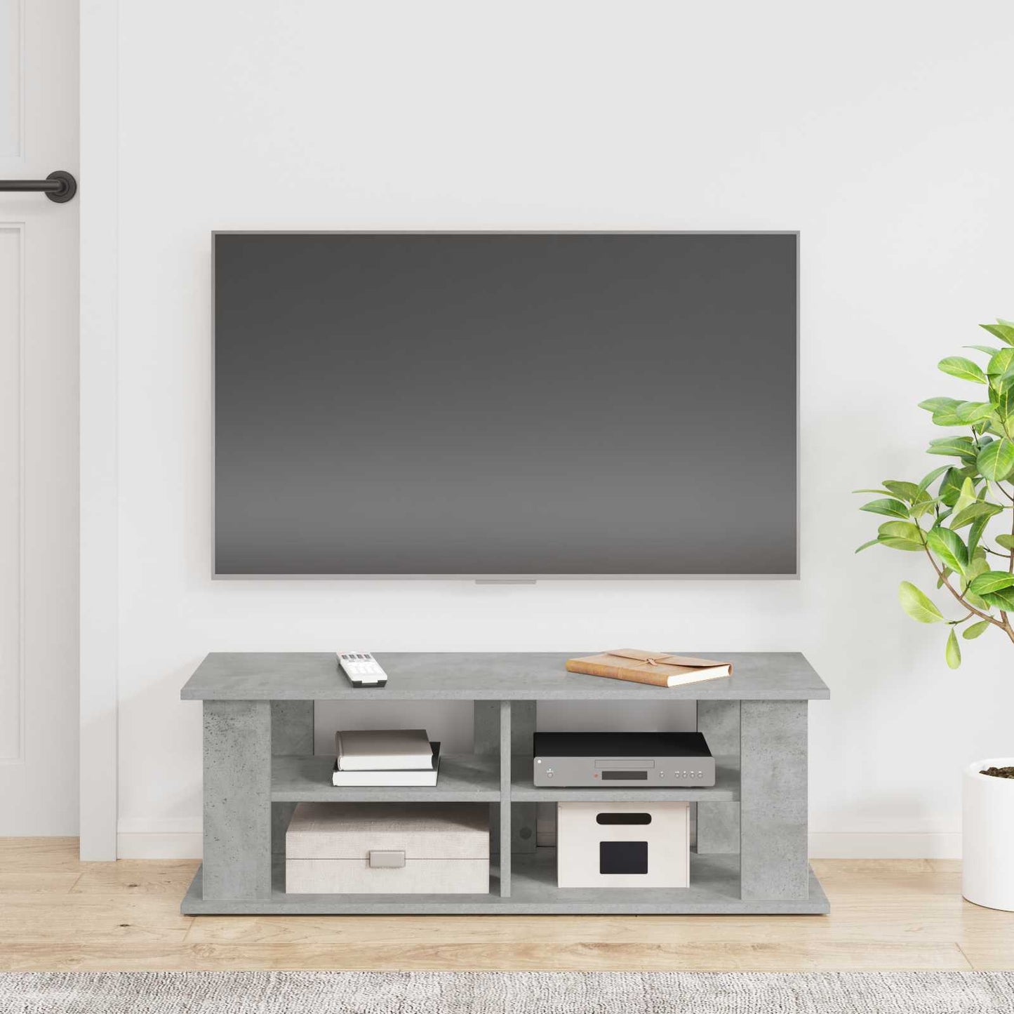 Stojan Na Tv Betonově Šedá 96 X 35 X 33,5 Cm