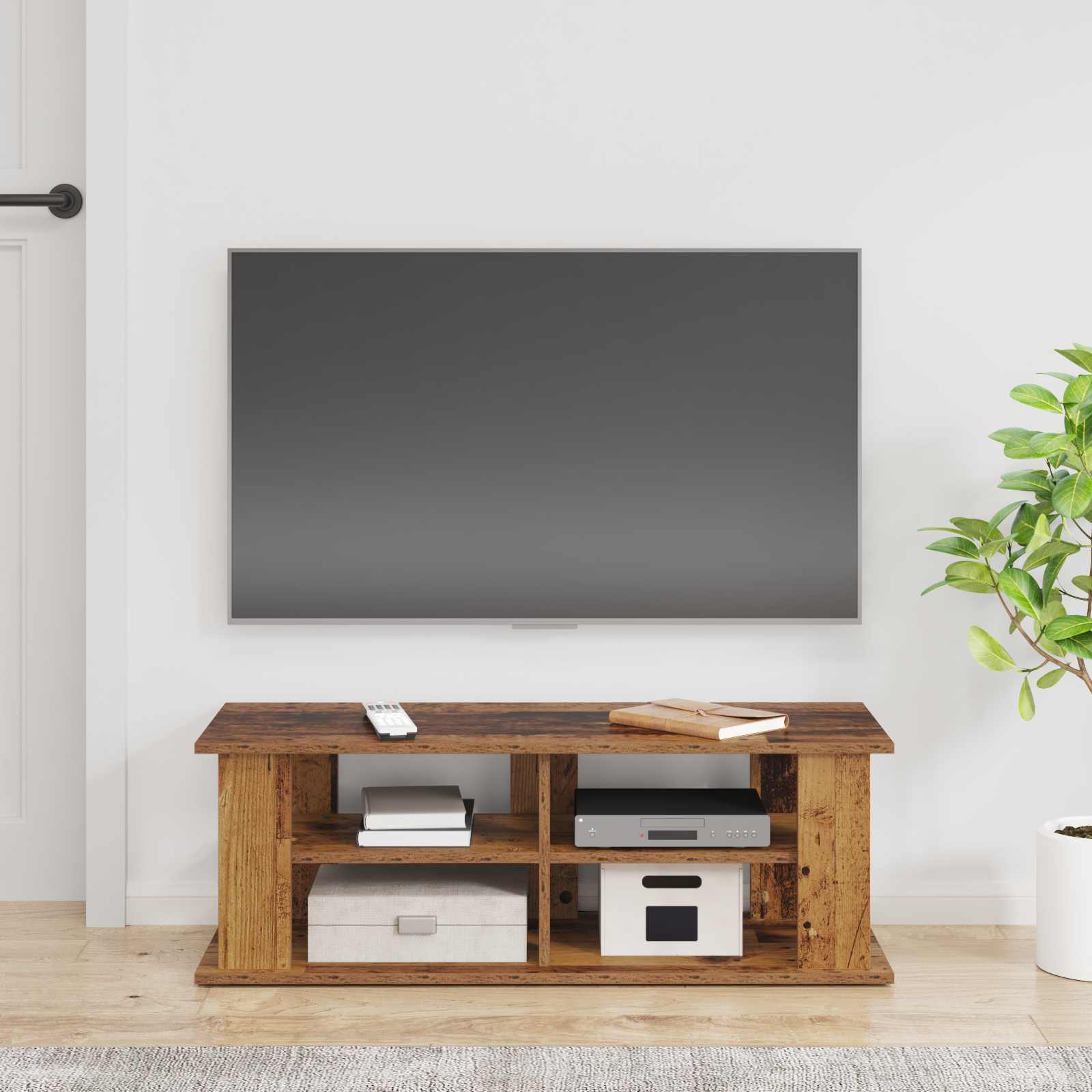 Stojan Na Tv Staré Dřevo 96 X 35 X 33,5 Cm
