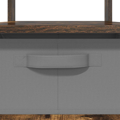 Konferenční Stolek Kouřový Dub 77 X 55 X 42 Cm Kompozitní Dřevo