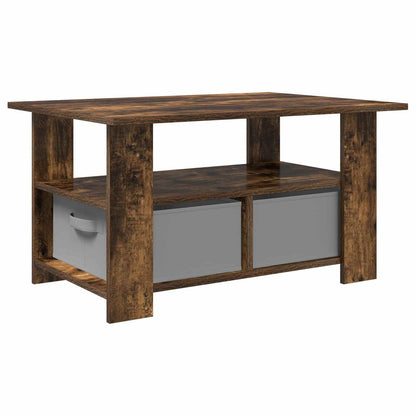 Konferenční Stolek Kouřový Dub 77 X 55 X 42 Cm Kompozitní Dřevo