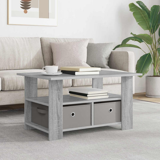 Konferenční Stolek Šedá Sonoma 77 X 55 X 42 Cm Kompozitní Dřevo