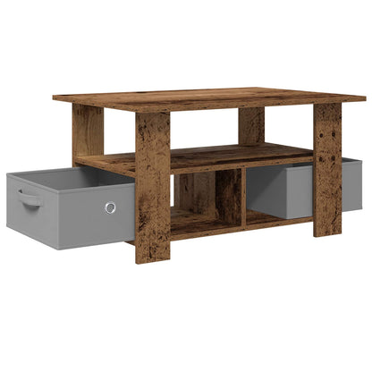 Konferenční Stolek Staré Dřevo 77 X 55 X 42 Cm Kompozitní Dřevo