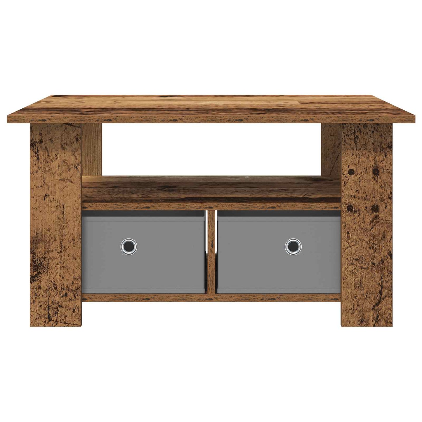 Konferenční Stolek Staré Dřevo 77 X 55 X 42 Cm Kompozitní Dřevo