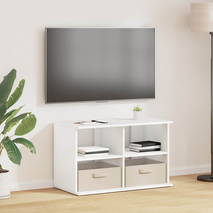 Stojan Na Tv Se Zásuvkou Bílá 79 X 40 X 48 Cm