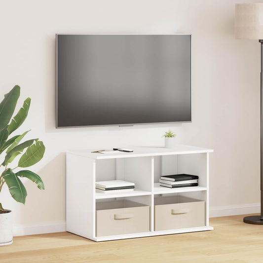 Stojan Na Tv Se Zásuvkou Bílá 79 X 40 X 48 Cm