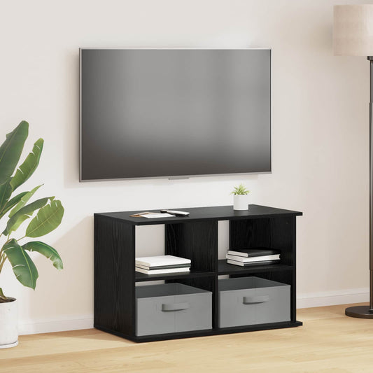 Stojan Na Tv Se Zásuvkou Černý Dub 79 X 40 X 48 Cm