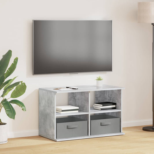 Stojan Na Tv Se Zásuvkou Betonově Šedá 79 X 40 X 48 Cm