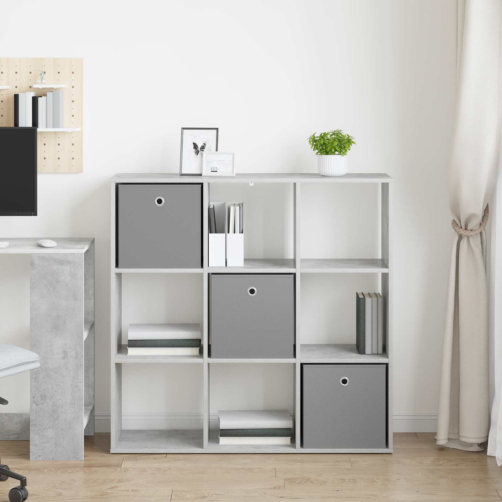 Servírovací Skříň Se Zásuvkou Betonově Šedá 102 X 31 X 99,5 Cm