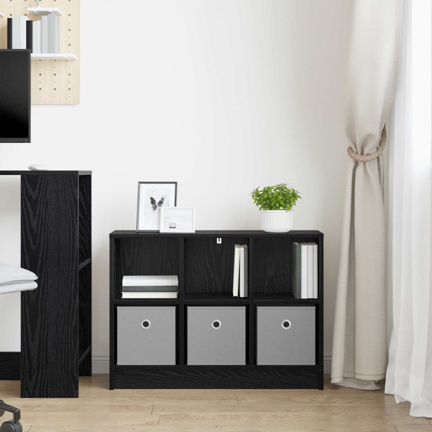 Servírovací Skříň Se Zásuvkou Černý Dub 73,5 X 22,5 X 53,5 Cm