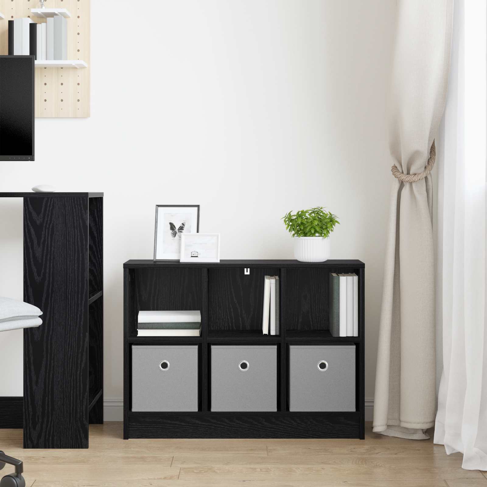 Servírovací Skříň Se Zásuvkou Černý Dub 73,5 X 22,5 X 53,5 Cm