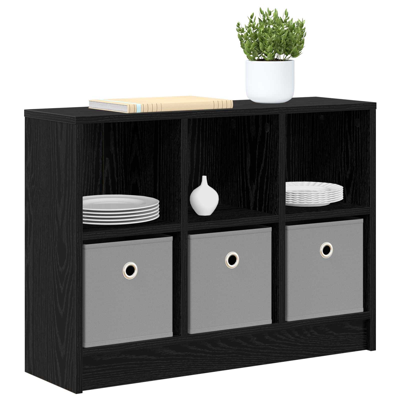 Servírovací Skříň Se Zásuvkou Černý Dub 73,5 X 22,5 X 53,5 Cm