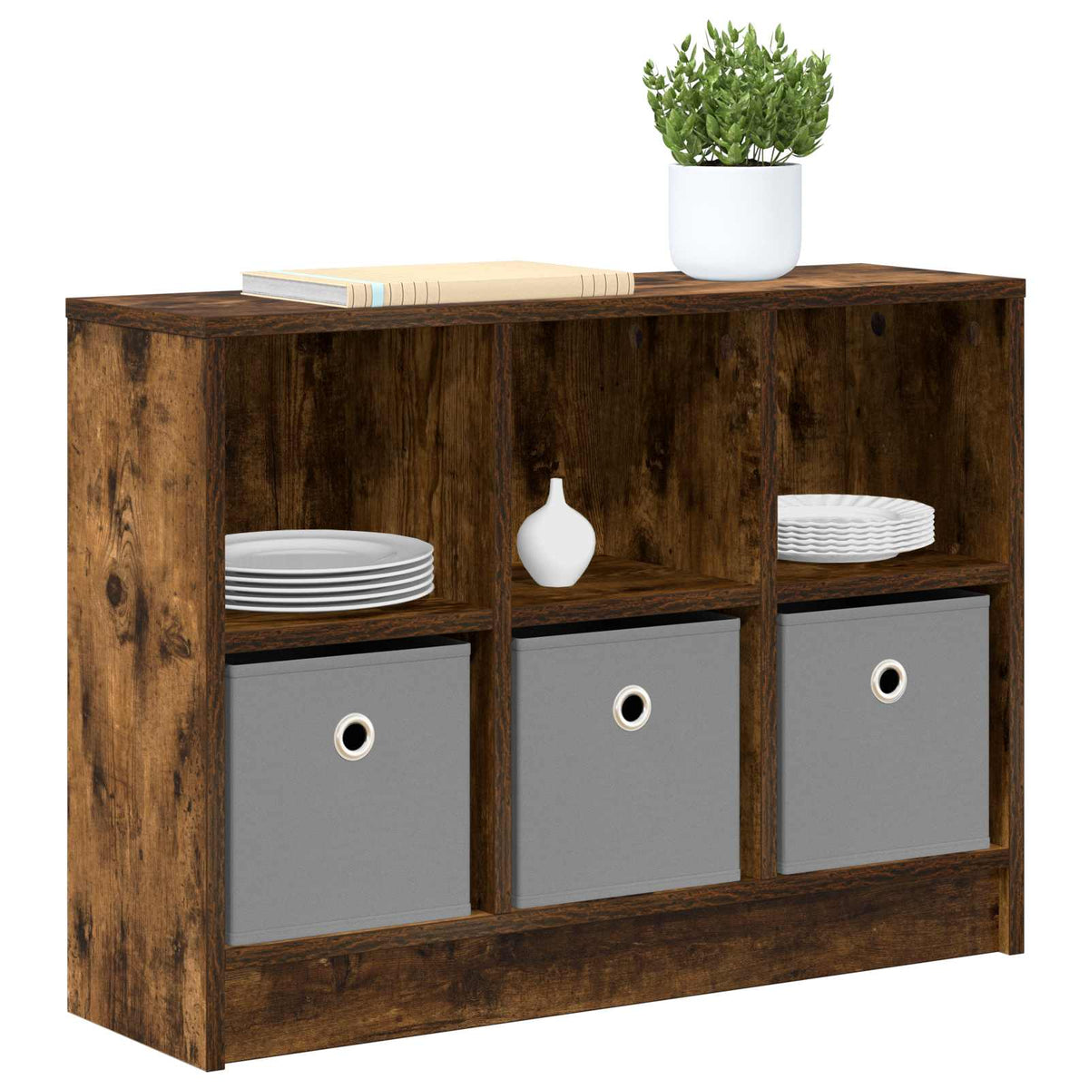 Servírovací Skříň Se Zásuvkou Kouřový Dub 73,5 X 22,5 X 53,5 Cm