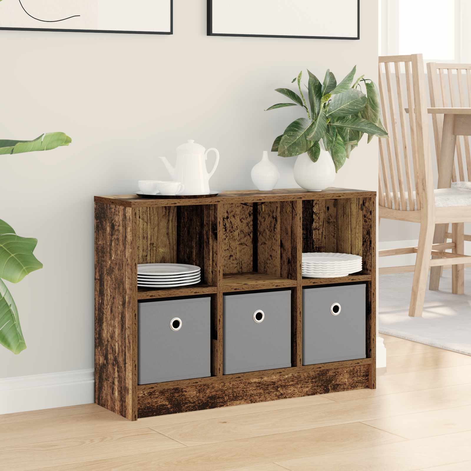 Servírovací Skříň Se Zásuvkou Staré Dřevo 73,5 X 22,5 X 53,5 Cm