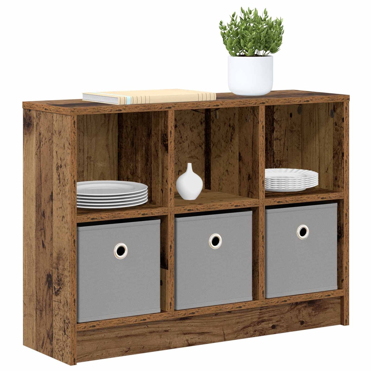 Servírovací Skříň Se Zásuvkou Staré Dřevo 73,5 X 22,5 X 53,5 Cm
