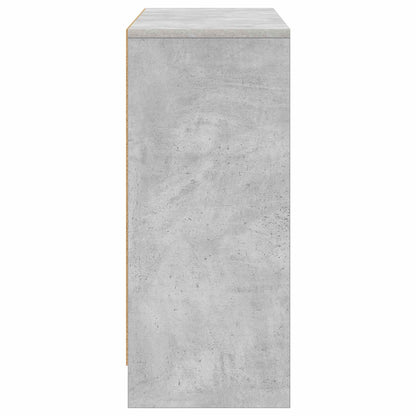 Servírovací Skříň Betonově Šedá 88,5 X 27,5 X 63,5 Cm