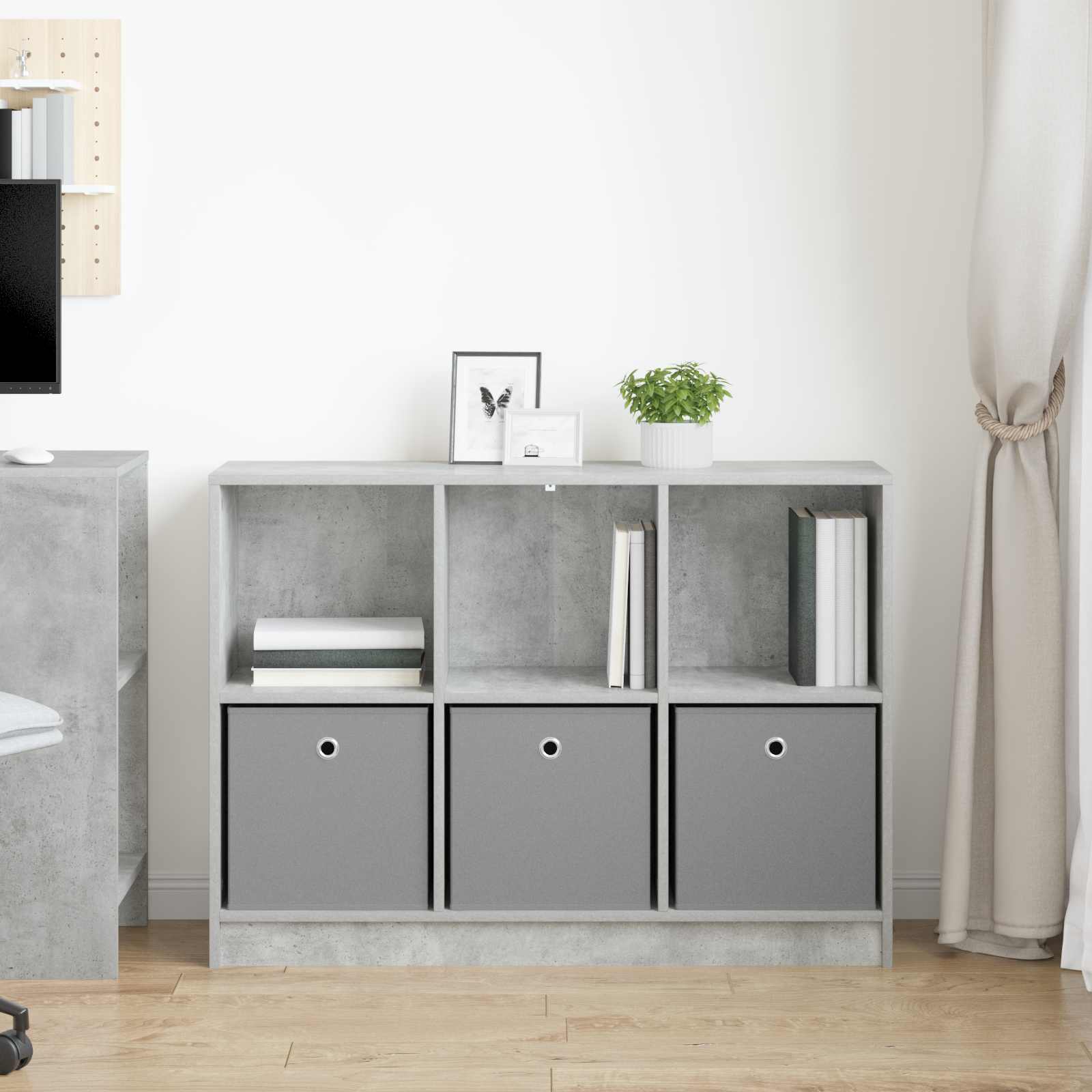 Servírovací Skříň Se Zásuvkou Betonově Šedá 102 X 32 X 73,5 Cm
