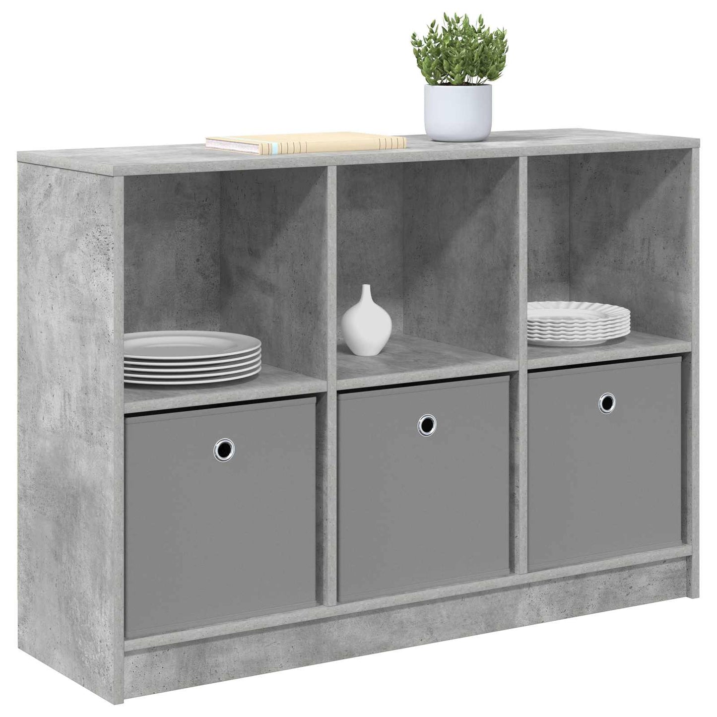 Servírovací Skříň Se Zásuvkou Betonově Šedá 102 X 32 X 73,5 Cm