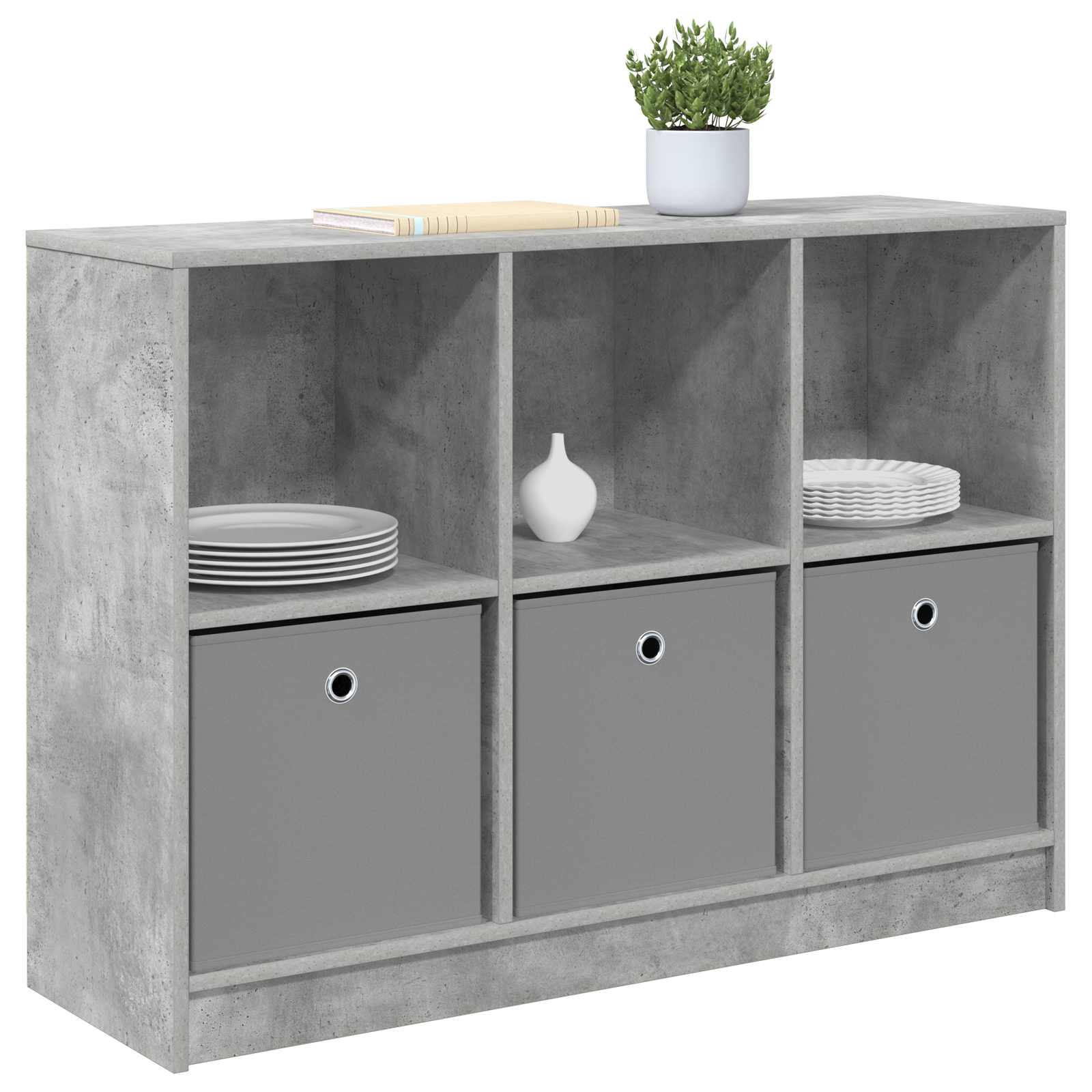 Servírovací Skříň Se Zásuvkou Betonově Šedá 102 X 32 X 73,5 Cm