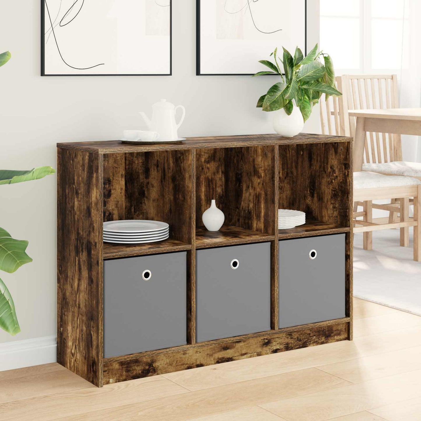 Servírovací Skříň Se Zásuvkou Kouřový Dub 102 X 32 X 73,5 Cm