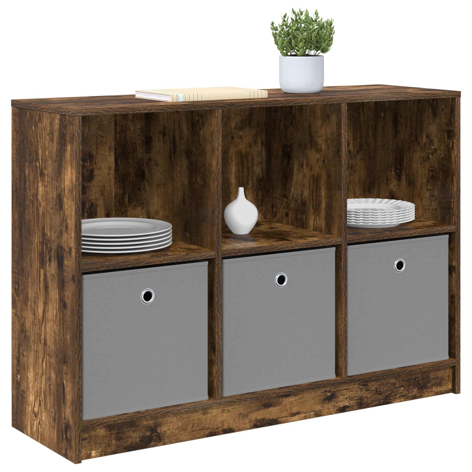 Servírovací Skříň Se Zásuvkou Kouřový Dub 102 X 32 X 73,5 Cm
