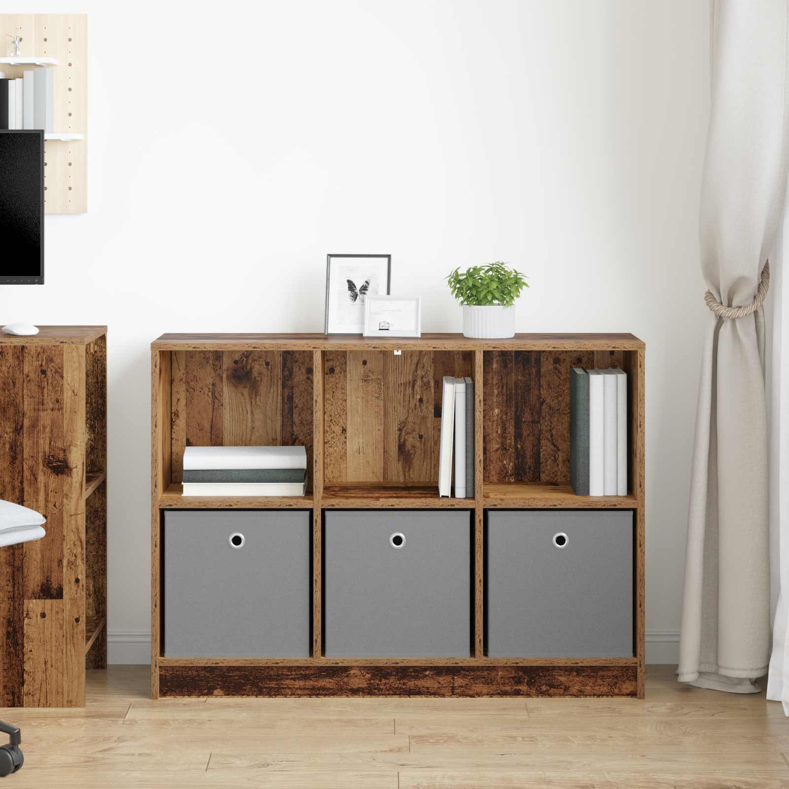 Servírovací Skříň Se Zásuvkou Staré Dřevo 102 X 32 X 73,5 Cm
