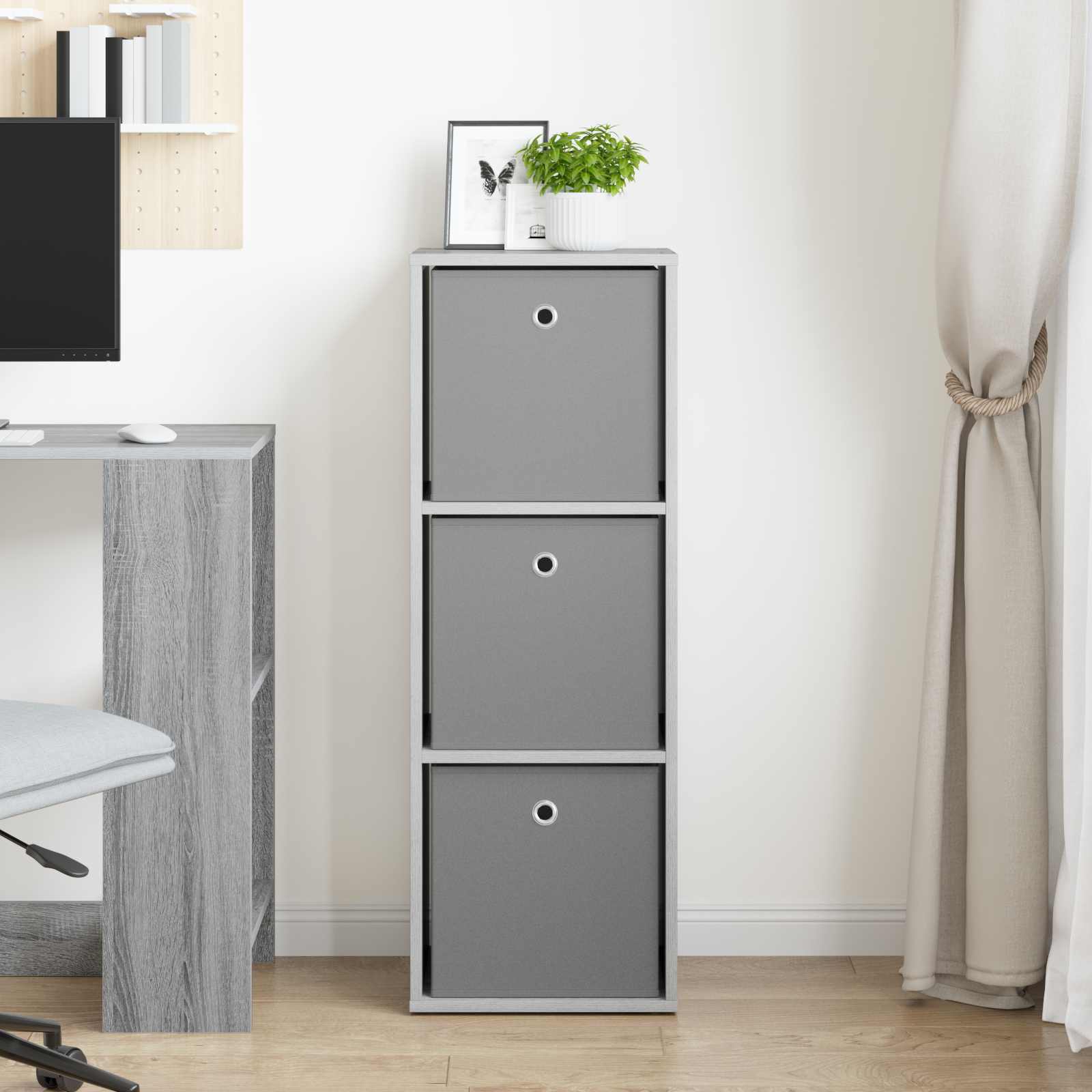 Servírovací Skříň Se Zásuvkou Šedá Sonoma 35 X 32 X 99,5 Cm