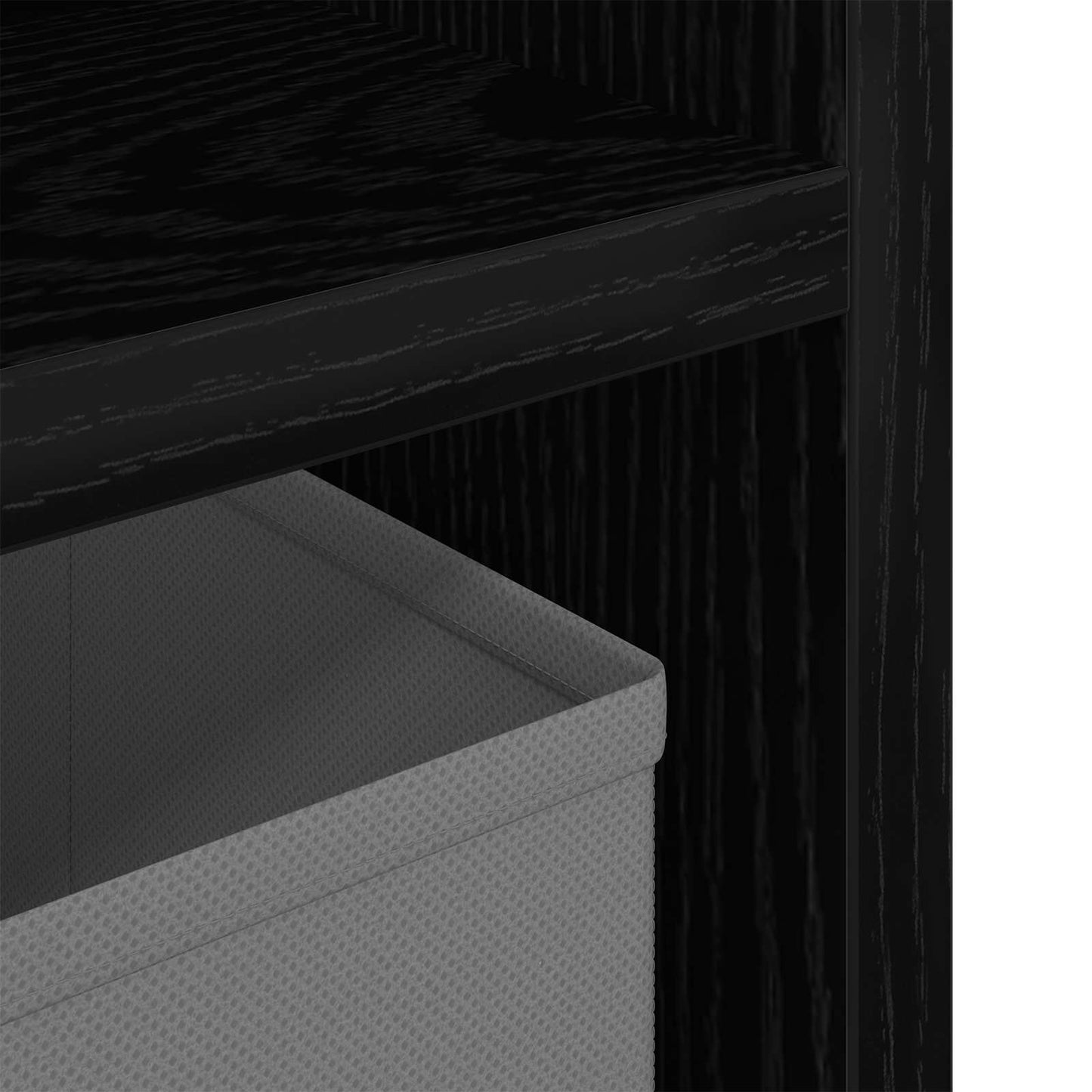 Nízký Skříň Se Zásuvkou Černý Dub 102 X 32 X 48,5 Cm