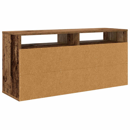Nízký Skříň Se Zásuvkou Staré Dřevo 102 X 32 X 48,5 Cm