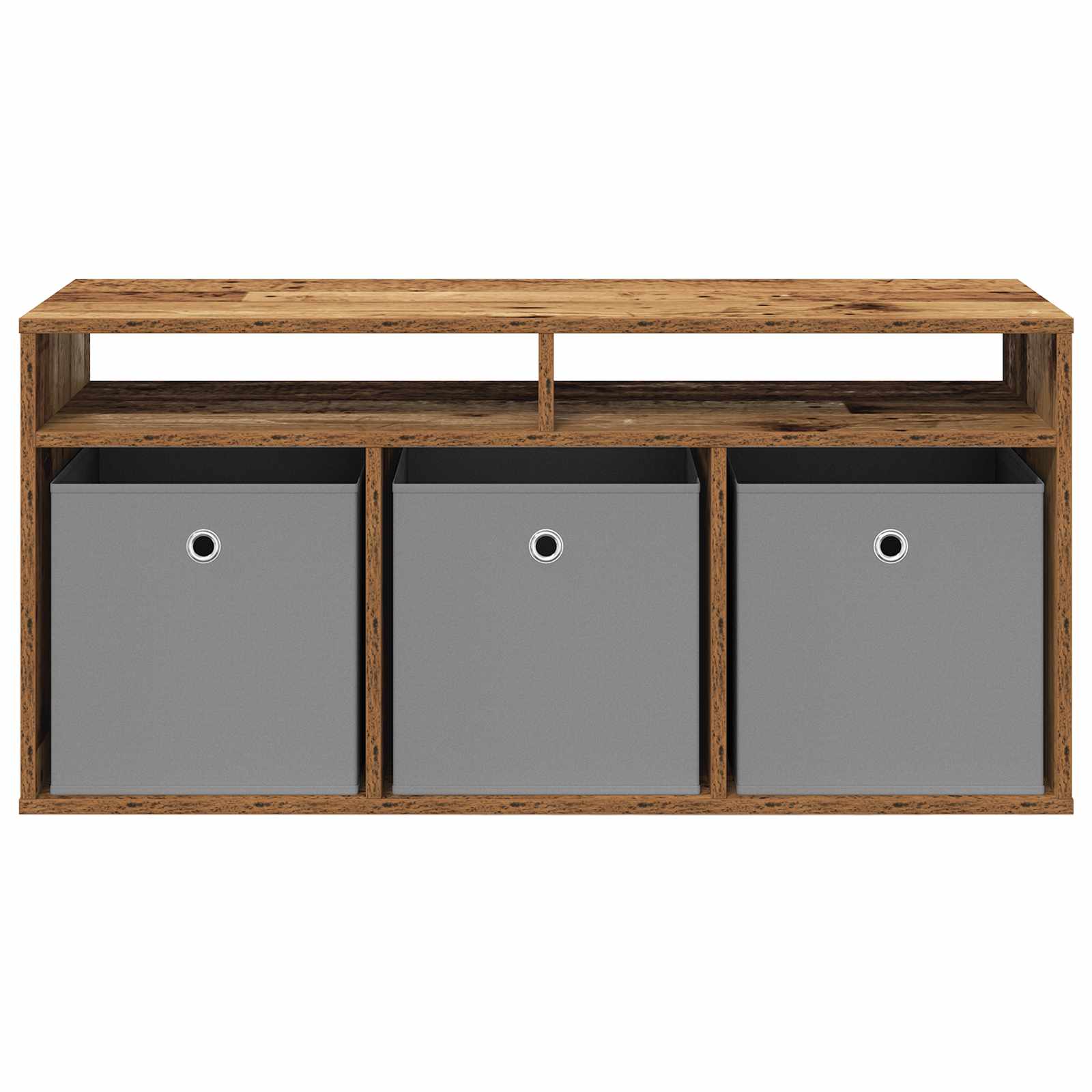Nízký Skříň Se Zásuvkou Staré Dřevo 102 X 32 X 48,5 Cm