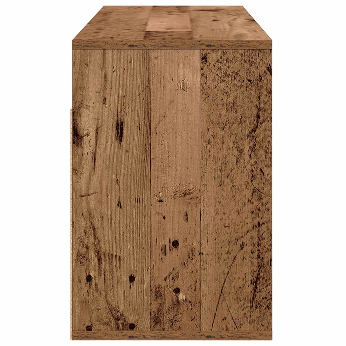 Nízký Skříň Se Zásuvkou Staré Dřevo 102 X 32 X 48,5 Cm